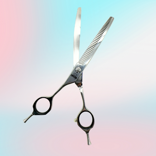 左利きシザー 7インチ38目 すき率75%-80% カーブ ブレンダーシザー レフティ