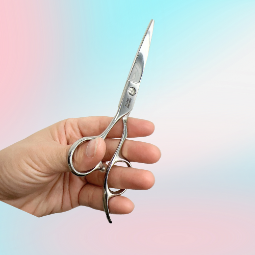 左利きシザー レフティ ストレート シザー ブルー 6インチ 軽い