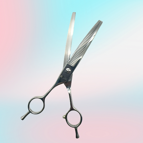 左利きシザー レフティ カーブ ブレンダーシザー 7インチ40目 すぎ率45%‐55%