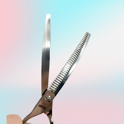 左利きシザー 7インチ38目 すき率75%-80% カーブ ブレンダーシザー レフティ