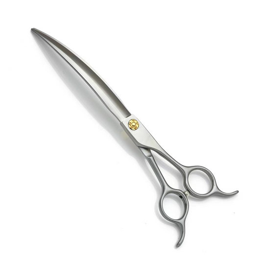 KUMA 7.5インチ カーブシザー 深いカーブ 銀