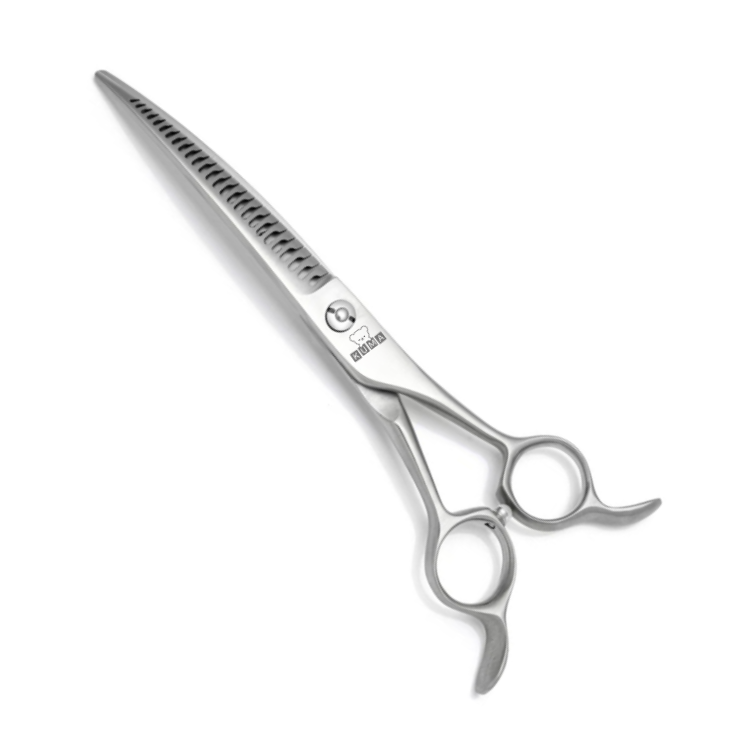 KUMA カーブ ブレンディングシザー 7インチ［すき率70〜80%］［先端細い］