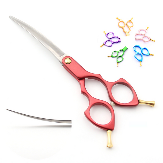 KUMA 6.5インチ　カーブシザー　7色　軽いハンドル　