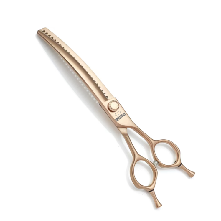 KUMA カーブ ブレンディングシザー 7インチ［すき率75〜85%］［逆刃］